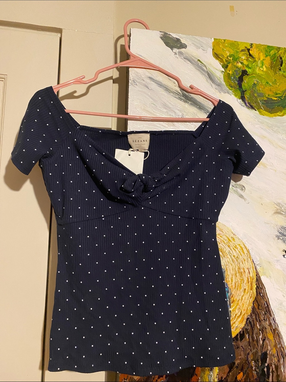 Sezane Polk a Dot Top